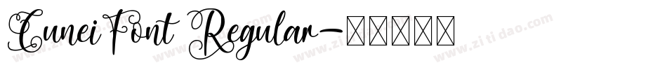 CuneiFont Regular字体转换
